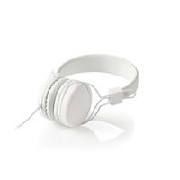 Nedis HPWD1100WT hoofdtelefoon/headset Hoofdtelefoons Bedraad Hoofdband Muziek/Voor elke dag Wit - thumbnail