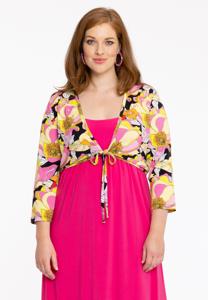 Yoek Bolero met strass | Zwart | Maat 46/48