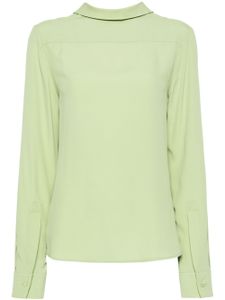 Nº21 blouse en crêpe à volants - Vert