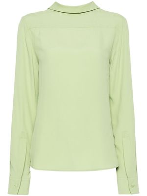 Nº21 blouse en crêpe à volants - Vert