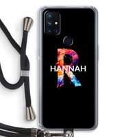 Abstract Spectrum: OnePlus Nord N10 5G Transparant Hoesje met koord