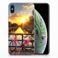 Apple iPhone Xs Max | Silliconen Back Cover | Amsterdamse Grachten