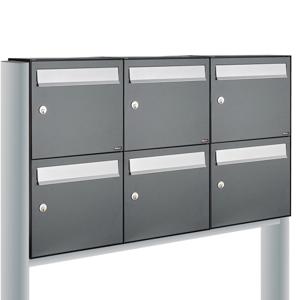 Allux Flow Set 3-Breed, 2-Hoog Op Statief Antraciet - 40040065_3x2s