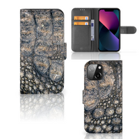 iPhone 13 Mini Telefoonhoesje met Pasjes Krokodillenprint