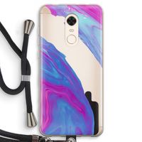 Zweverige regenboog: Xiaomi Redmi 5 Transparant Hoesje met koord