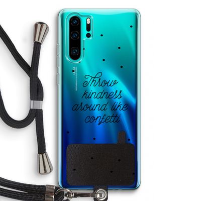 Confetti: Huawei P30 Pro Transparant Hoesje met koord