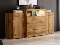 Dressoir URBY 2 deuren 3 lades wotan eik zonder led