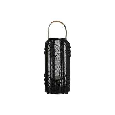 Kaarshouder Home ESPRIT Zwart Metaal 21,5 x 21,5 x 43,5 cm