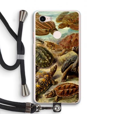 Haeckel Chelonia: Pixel 3 XL Transparant Hoesje met koord
