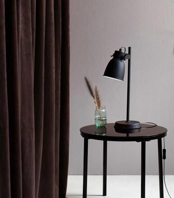 Tafellamp &apos;Adrian&apos; Nordlux zwart E27 fitting 48 cm