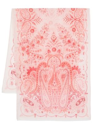 ETRO foulard en soie à motif cachemire - Rose
