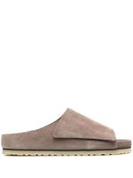 Birkenstock claquettes Los Feliz en daim - Marron