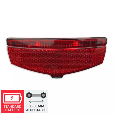 Lynx achterlicht luxe 50-80 mm batterijen rood