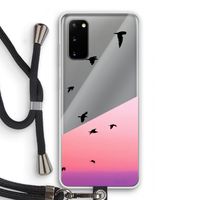Fly away: Samsung Galaxy S20 Transparant Hoesje met koord
