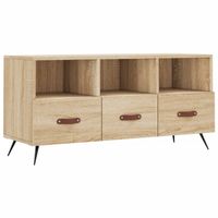 The Living Store TV-meubel - Sonoma Eiken - 102x36x50 cm - Stevig materiaal