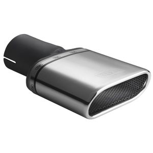 Ulter Sport Uitlaatsierstuk - Ovaal 167x60mm - Lengte 120mm - Montage ->50mm - RVS USN150