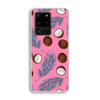 Kokosnoot roze: Samsung Galaxy S20 Ultra Transparant Hoesje