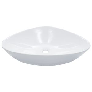 VidaXL Wastafel 58,5x39x14 cm keramiek wit