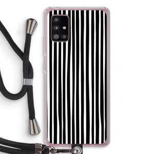 Stripes: Samsung Galaxy A51 5G Transparant Hoesje met koord