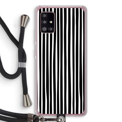 Stripes: Samsung Galaxy A51 5G Transparant Hoesje met koord