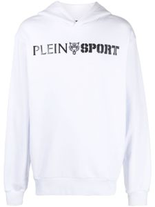 Plein Sport hoodie à logo Statement imprimé - Blanc