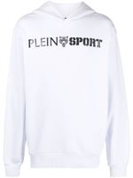 Plein Sport hoodie à logo Statement imprimé - Blanc