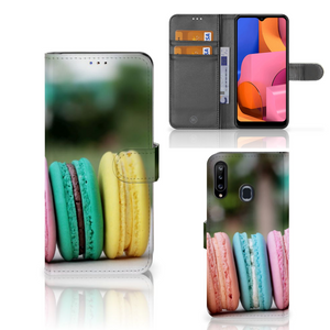 Samsung Galaxy A20s Book Cover Macarons