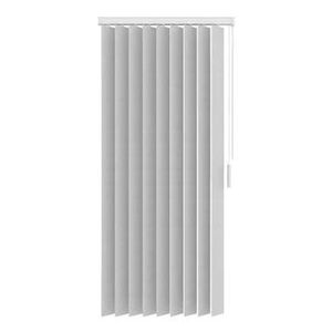 Stoffen verticale lamellen lichtdoorlatend 89 mm - wit - 150x180 cm - Leen Bakker