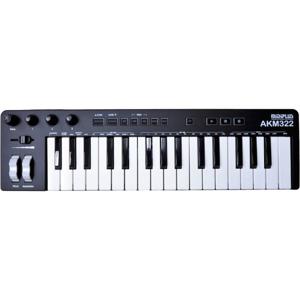 Midiplus AKM322 MIDI keyboard, zwart