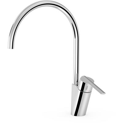 Keukenkraan Tres Lex | Opbouw | 360° Draaibaar | Mengkraan | 1-hendel | Rond | Chroom