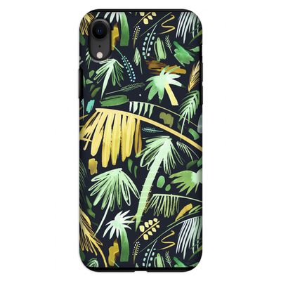 Tropical Palms Dark: iPhone XR Tough Case