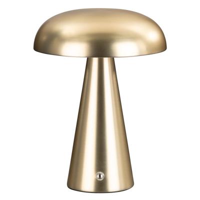 Leen Bakker - Tafellamp Eljereau - Goud - Ø14 X 20,5 Cm - Metaal - Goudkleurig - 15.5x15.5x20.5 Cm