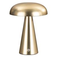 Leen Bakker - Tafellamp Eljereau - Goud - Ø14 X 20,5 Cm - Metaal - Goudkleurig - 15.5x15.5x20.5 Cm