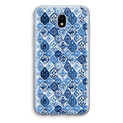 Blauw motief: Samsung Galaxy J5 (2017) Transparant Hoesje