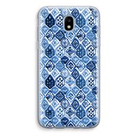 Blauw motief: Samsung Galaxy J5 (2017) Transparant Hoesje