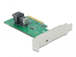 DeLOCK PCIe x4 Card naar 1x SFF-8643 NVMe Low Profile interface kaart