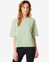HEMA Dames T-shirt Oversized Lichtgroen (lichtgroen)
