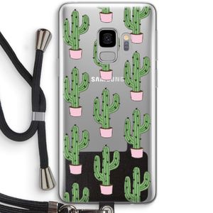 Cactus Lover: Samsung Galaxy S9 Transparant Hoesje met koord