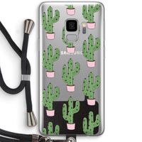 Cactus Lover: Samsung Galaxy S9 Transparant Hoesje met koord