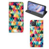 OPPO Reno4 Z 5G | Hoesje met Magneet | Geruit
