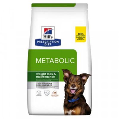 Hill&apos;s Prescription Diet Metabolic Weight Management hondenvoer met kip 2 x 4 kg + gratis (6 x 370g) Metabolic Weight Management