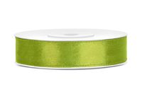 Satijnlint Appelgroen 12mm/25m Satijnlint Appelgroen 12mm/25m