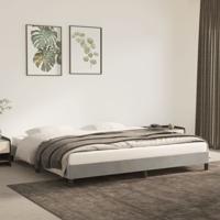 Bedframe zonder matras 200x200 cm fluweel lichtgrijs