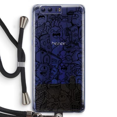Vexx Black City : Honor 9 Transparant Hoesje met koord