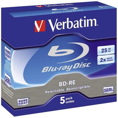 Verbatim Blu-ray BD-RE herschrijfbaar 43615 5 stuk(s) 25 GB