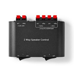 Nedis Speaker Control Box | 2 poorten | Klemmen | 4-16 Ohm | 150 W | 1 stuks - ASWI2602BK ASWI2602BK