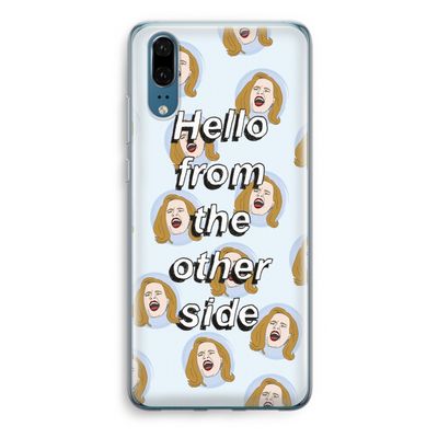 Hello: Huawei P20 Transparant Hoesje