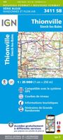 Wandelkaart - Topografische kaart 3411SB Thionville | IGN - Institut Géographique National