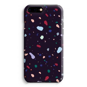 Dark Rounded Terrazzo: Volledig Geprint iPhone 7 Plus Hoesje