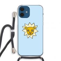 Kleine leeuw: iPhone 12 mini Transparant Hoesje met koord